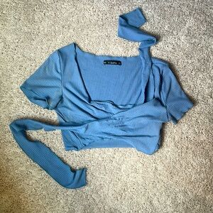 Wrap Around Tie Crop Top